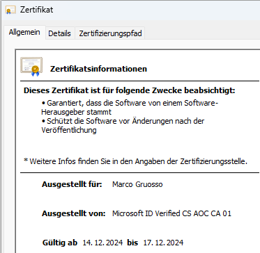 Code Signing für Privatpersonen: Eine Erleichterung durch Microsoft Azure Trusted Signing – Abbildung