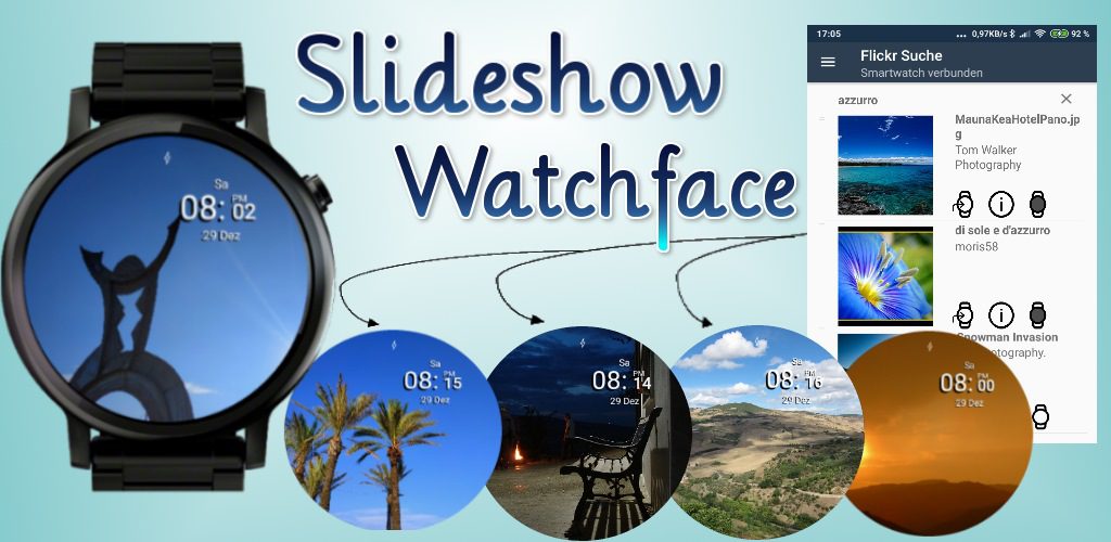 Slideshow Watchface für Wear OS – Abbildung